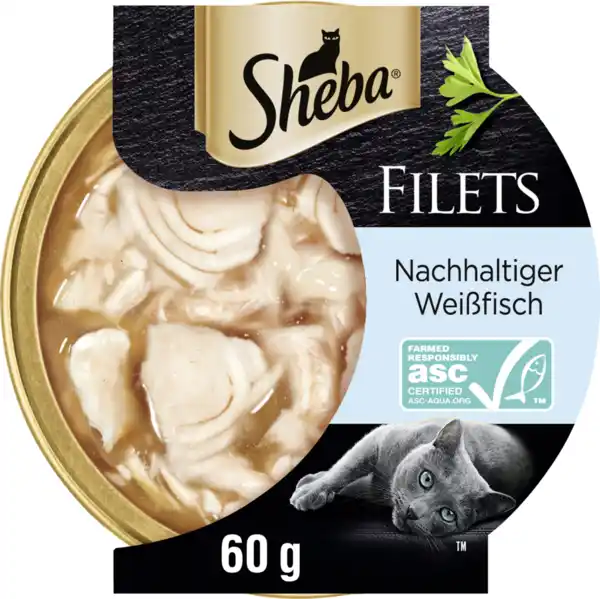 Bild 1 von Sheba Filets Nachhaltiger Weißfisch, 60 g