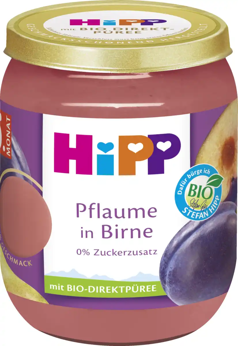 Bild 1 von HiPP Bio Pflaume in Birne, 160 g
