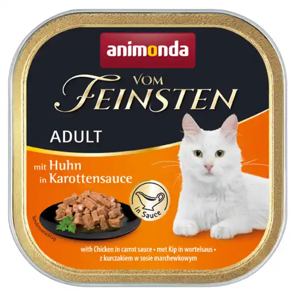 Bild 1 von animonda Vom Feinsten Adult 32x100g Huhn, in Karottensauce