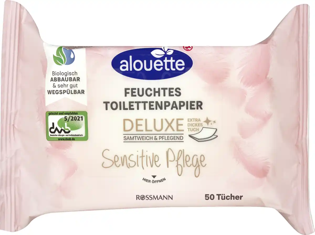 Bild 1 von alouette feuchte Toilettentücher sensitiv Deluxe