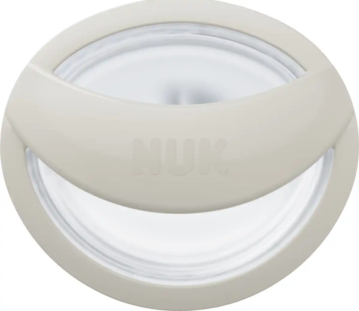 Bild 4 von NUK MommyFeel Silikon-Schnuller, 0-9 Monate, grau & beige