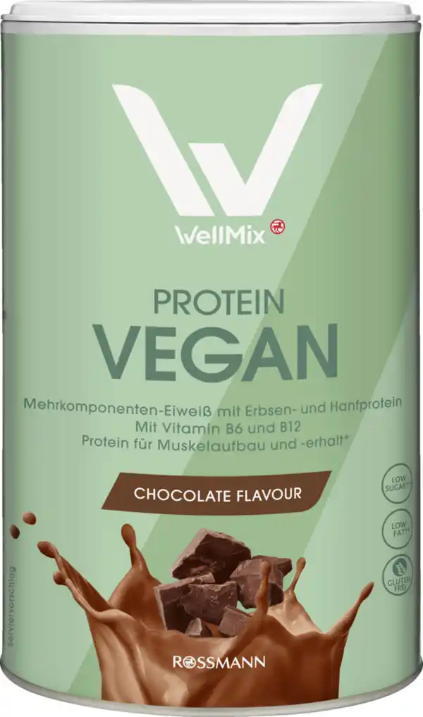 Bild 1 von WellMix Protein Vegan Chocolate Flavour, 300 g