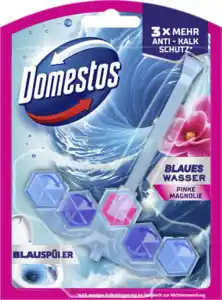 Domestos Power 5+ WC Stein Aktiv Blauspüler Pinke Magnolie, 48 g