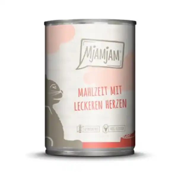 Bild 1 von MjAMjAM Nassfutter Katze Adult 6x400 g mit Herzen