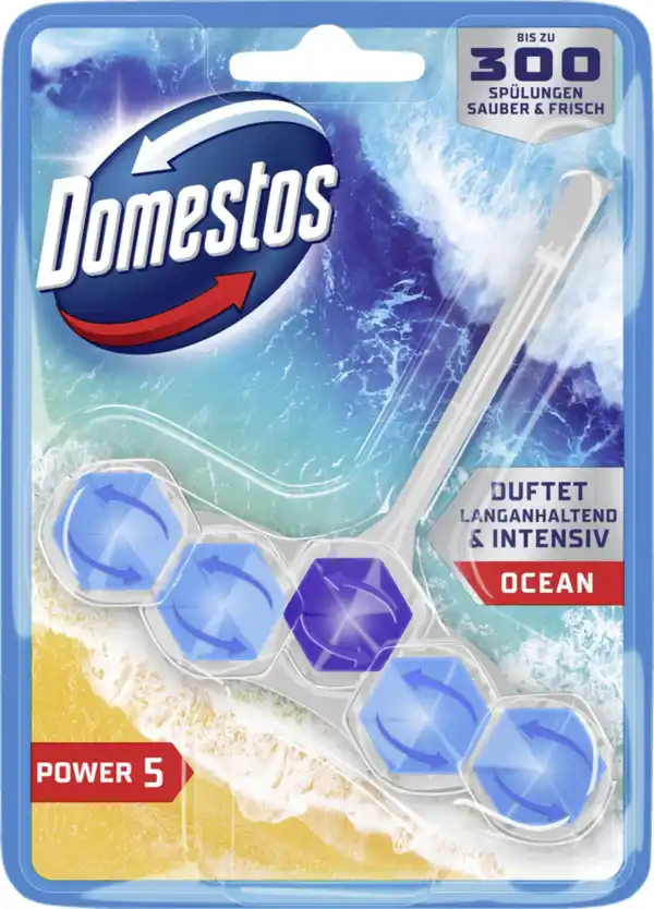 Bild 1 von Domestos Power 5 WC-Stein Ocean, 50 g