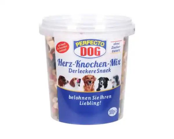 Bild 1 von Perfecto Dog Herz-Knochen-Mix 500 g im Eimer