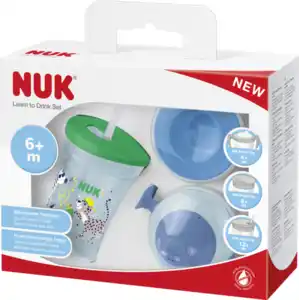 NUK Trinklernset grün/blau