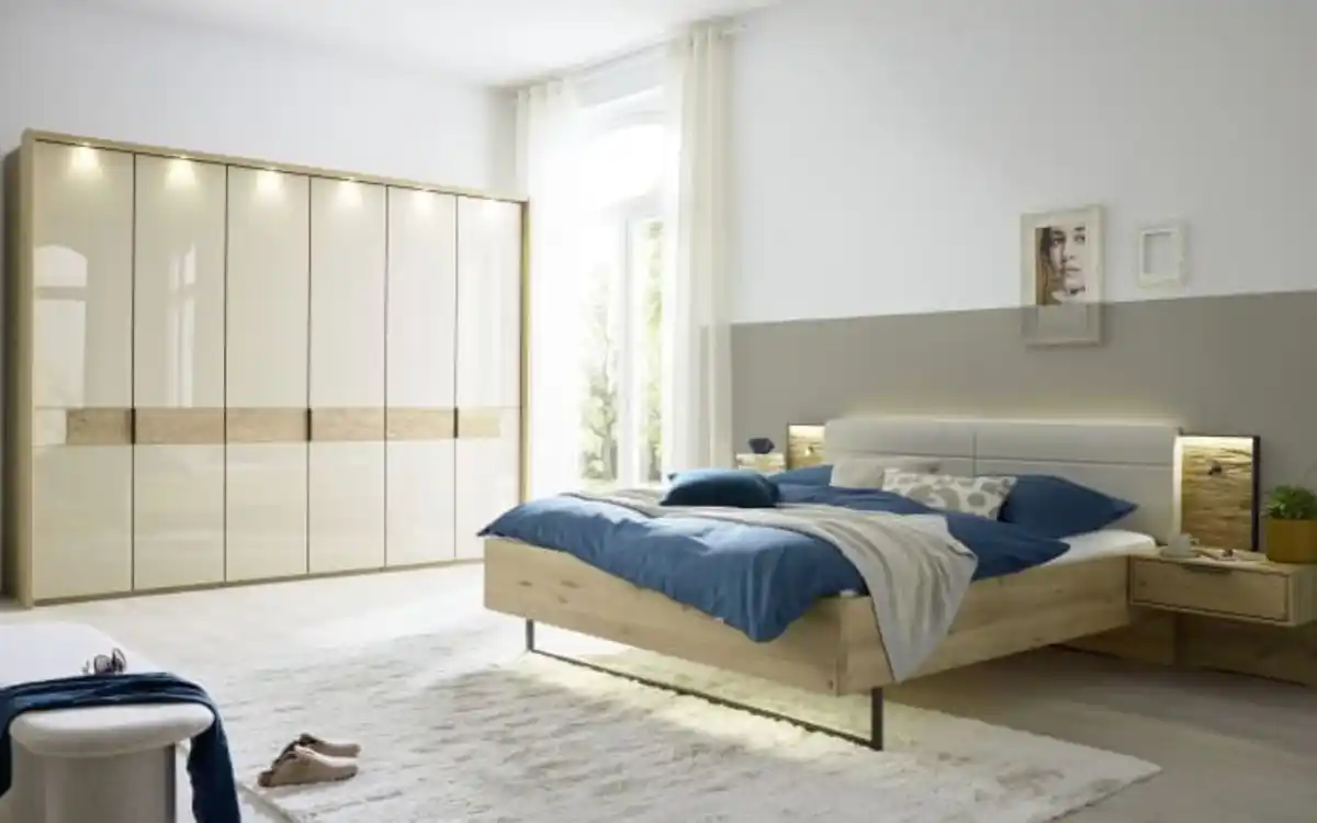 Bild 1 von Candy - Schlafzimmer San Francisco, Bianco-Eiche teilmassiv/champagner