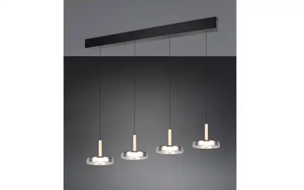 Bild 2 von LED-Pendelleuchte Celeste, schwarz/chrom, inkl. Switch Dimmer