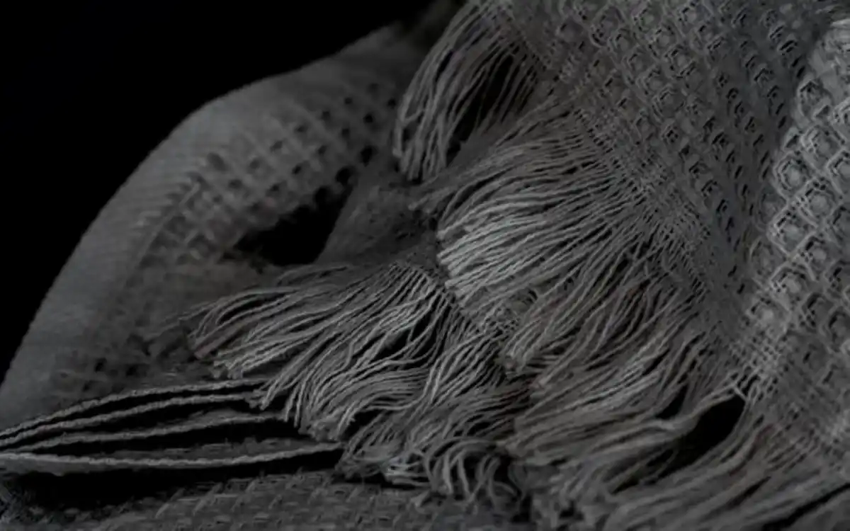 Bild 2 von Plaid Waffle, anthrazit, 140 x 200 cm