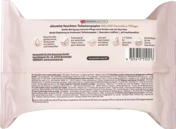 Bild 2 von alouette feuchte Toilettentücher sensitiv Deluxe