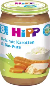 HiPP Bio Menü Reis mit Karotten & Bio-Pute, 220 g