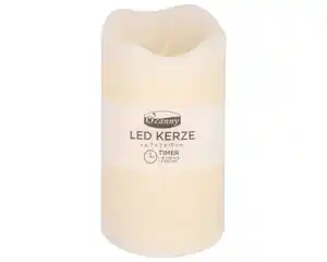 O’canny LED Kerze mit Timer champagner 7 x 13 cm