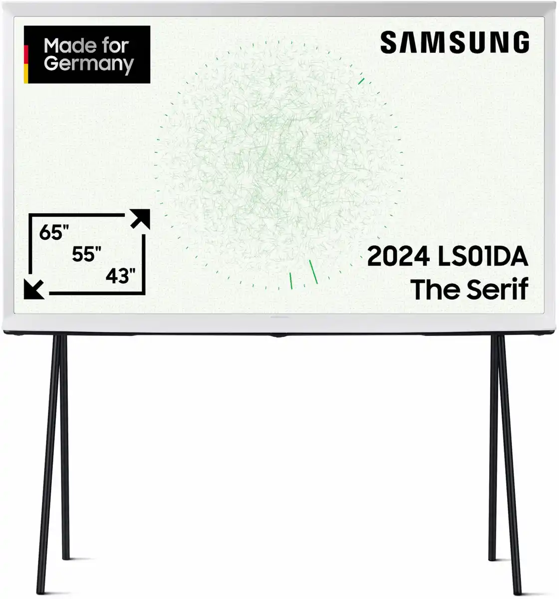 Bild 1 von GQ55LS01DAU The Serif (2024) 138 cm (55") QLED-TV cloud white / F
