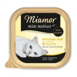 Miamor Milde Mahlzeit Geflügel pur & Huhn 16x100 g