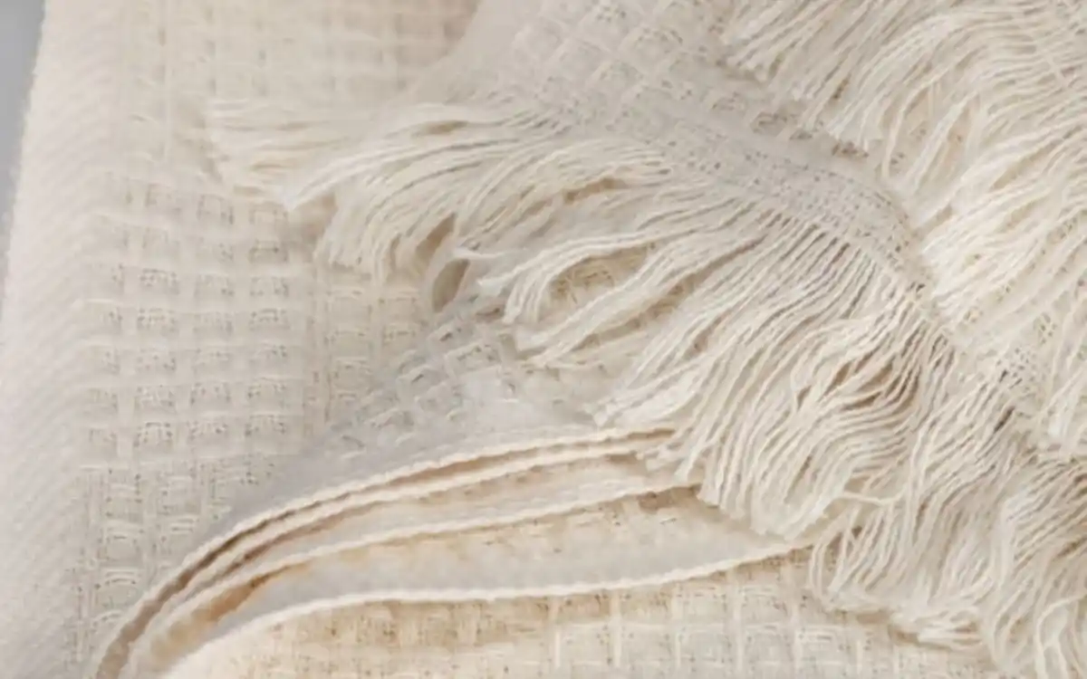 Bild 3 von Plaid Waffle, offwhite, 140 x 200 cm