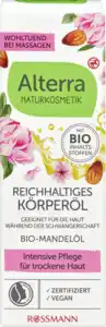 Alterra NATURKOSMETIK Körperöl Bio-Pfingstrose & Bio-Mandel, 100 ml