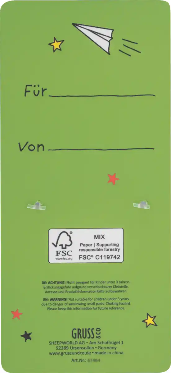 Bild 2 von IDEENWELT Zeugnisgeschenk Radiergummi Fuchs