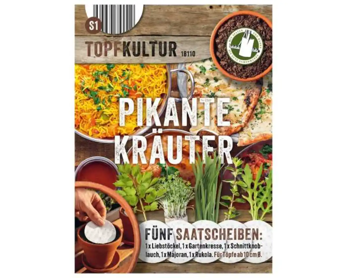 Bild 1 von Saatscheiben Pikante Kräuter