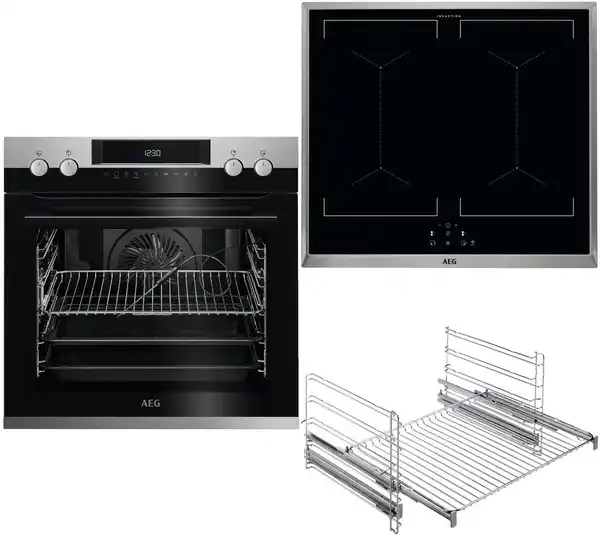 Bild 1 von EUR651IN Herdset mit Induktionskochfeld bestehend aus EPE63522BM+IEE64050XB+TR2LFV edelstahl/cleanst