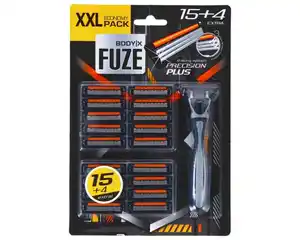 BodyX Rasierer Men, 15+4 XXL-Pack, 3Klingen