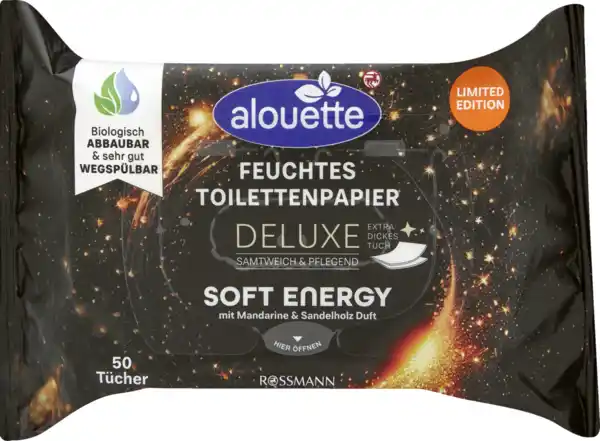 Bild 1 von alouette Feuchtes Toilettenpapier Deluxe Soft Energy