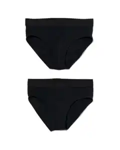 2er-Pack Herren-Slips, Real Lasting Cotton schwarz