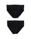 Bild 2 von 2er-Pack Herren-Slips, Real Lasting Cotton schwarz