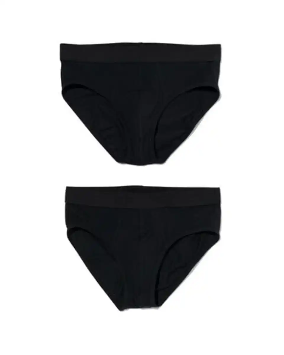 Bild 2 von 2er-Pack Herren-Slips, Real Lasting Cotton schwarz