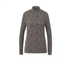 Bedrucktes Blusenshirt mit Stehkragen