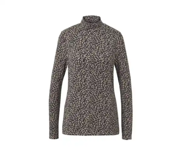 Bild 1 von Bedrucktes Blusenshirt mit Stehkragen