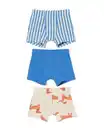 Bild 1 von Kinder-Boxershorts Stretch-Baumwolle – 3 Stück blau