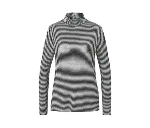 Bild 1 von Gestreiftes Blusenshirt mit Stehkragen
