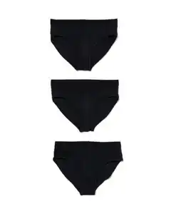 3er-Pack Herren-Slips schwarz