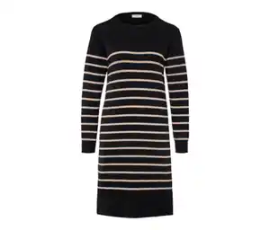 Gestreiftes Feinstrickkleid