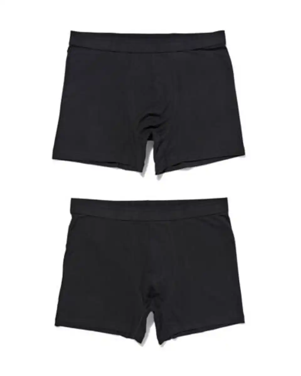 Bild 2 von 2er-Pack Herren-Boxershorts, lang, Real Lasting Cotton schwarz