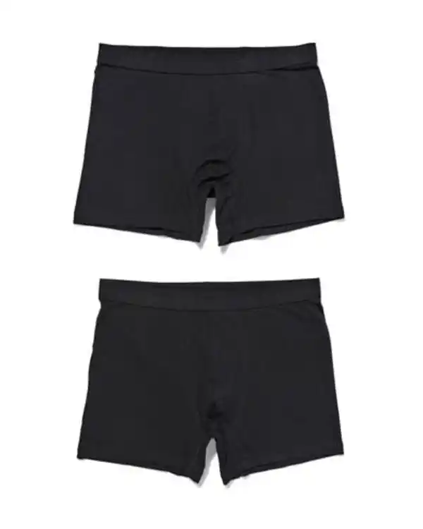 Bild 2 von 2er-Pack Herren-Boxershorts, lang, Real Lasting Cotton schwarz