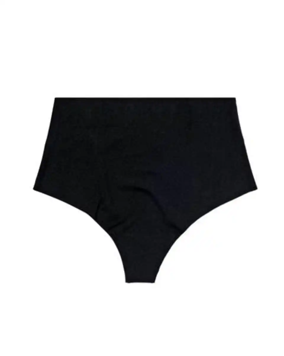 Bild 2 von Damen-String mit hoher Taille, Mikro-Ripp schwarz