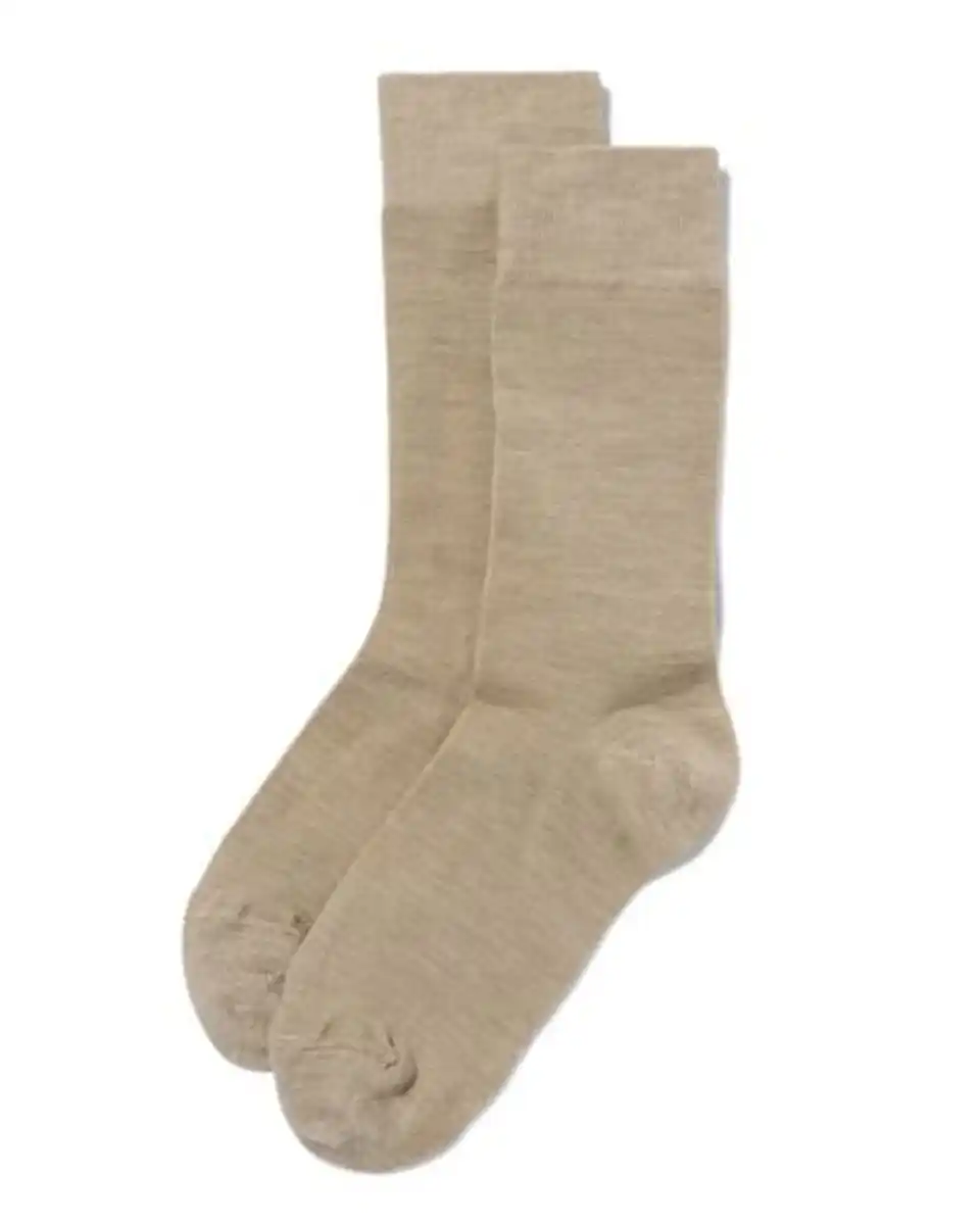 Bild 1 von Herrensocken aus Wolle – 2 Paar beige