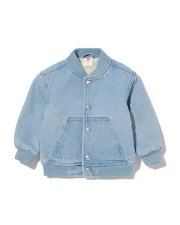 Bild 1 von Baby-Bomberjacke Denim hellblau