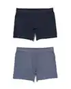 Bild 3 von 2er-Pack Herren-Boxershorts, lang, Real Lasting dunkelblau