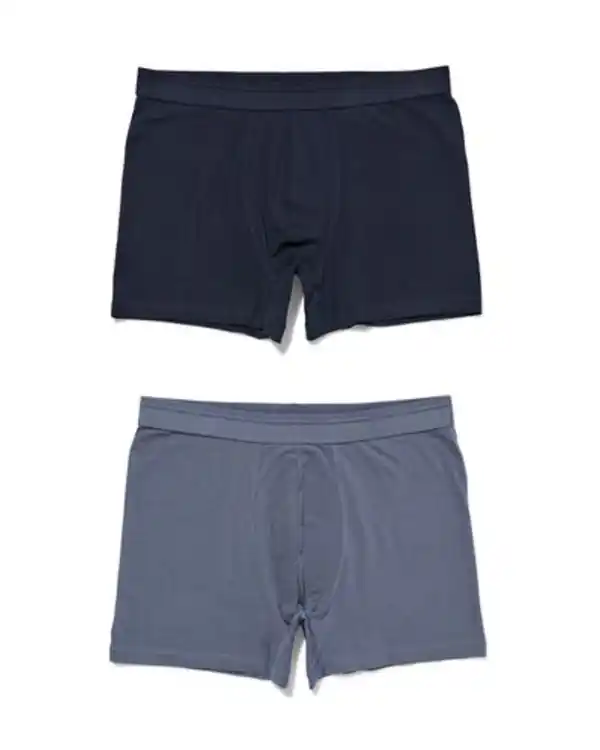 Bild 3 von 2er-Pack Herren-Boxershorts, lang, Real Lasting dunkelblau