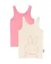 Bild 1 von Miffy-Kinder-Unterhemden Stretch-Baumwolle – 2 Stück rosa