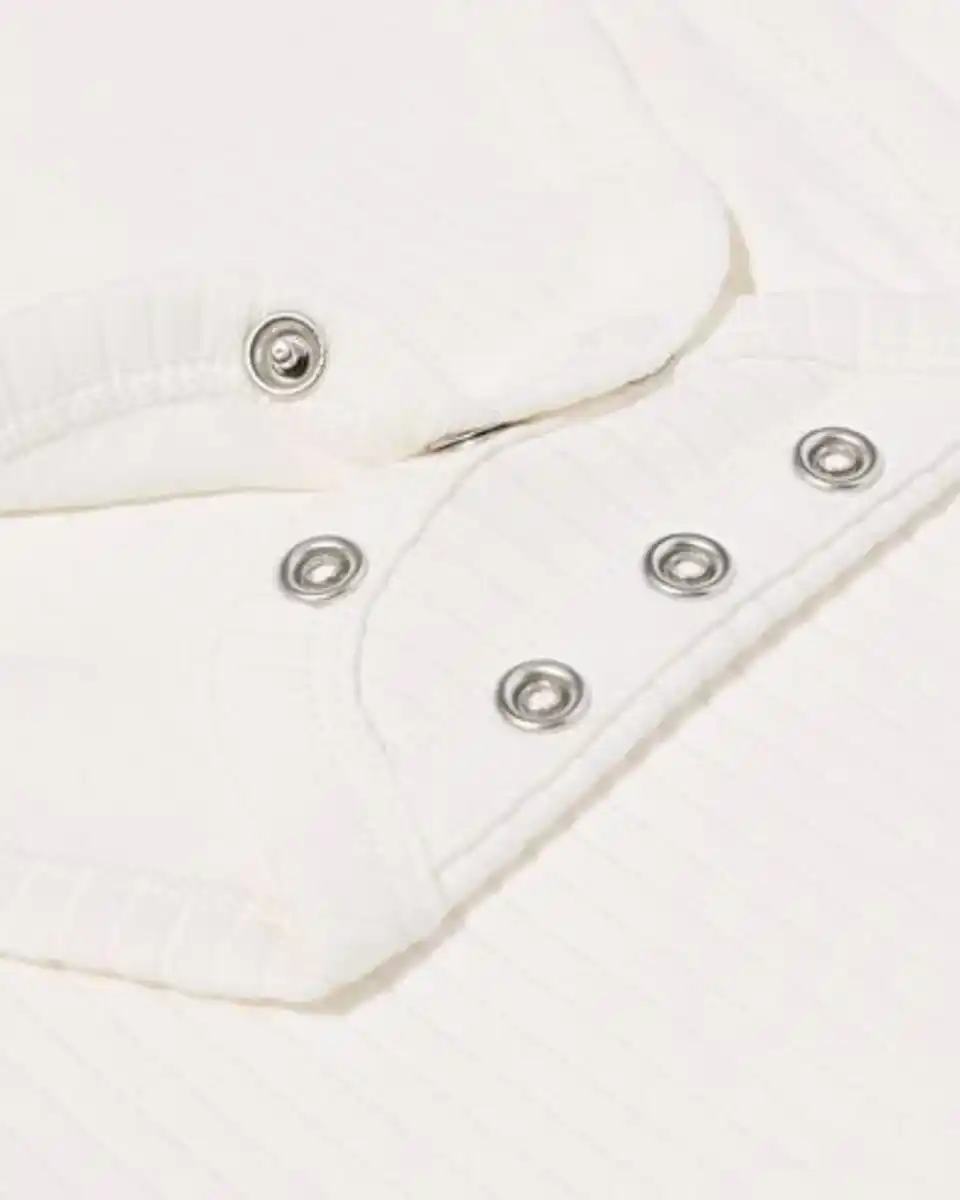 Bild 2 von Gerippte Strampler zum Mitwachsen Bambus mit Stretch – 2 Stück beige