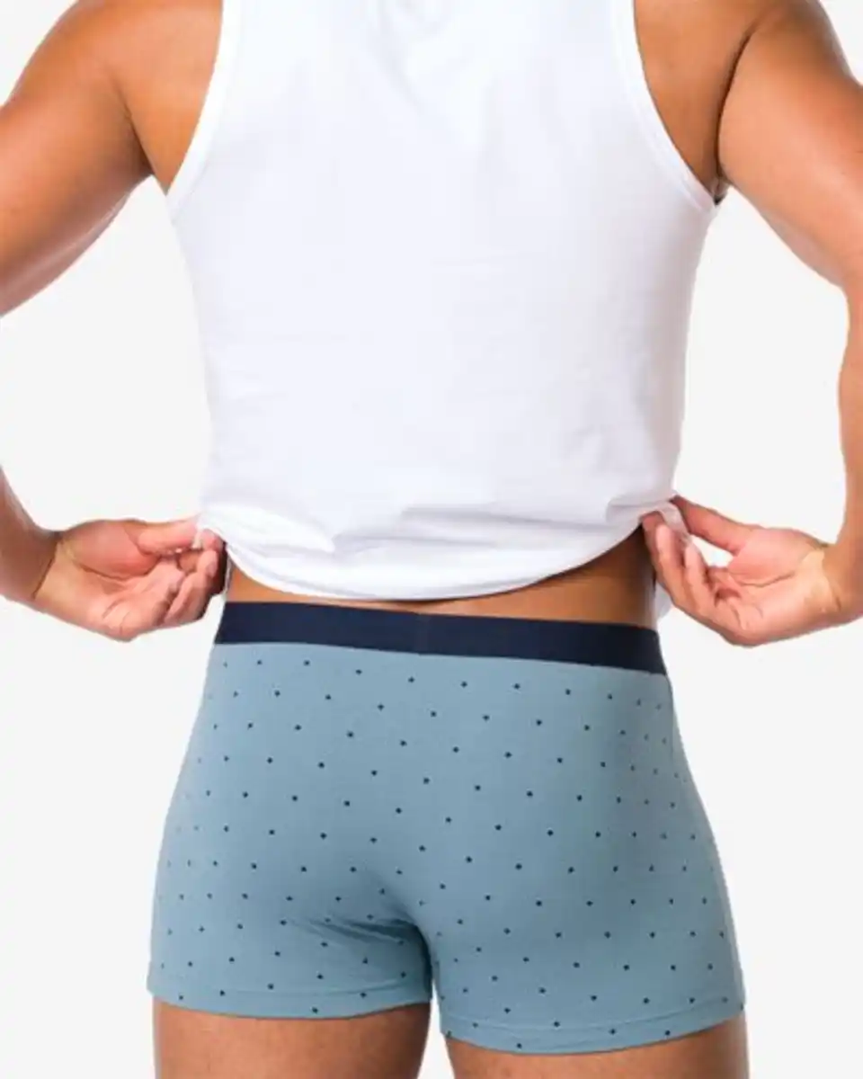 Bild 4 von 3er-Pack Herren-Boxershorts, kurz, Baumwolle/Elasthan dunkelblau