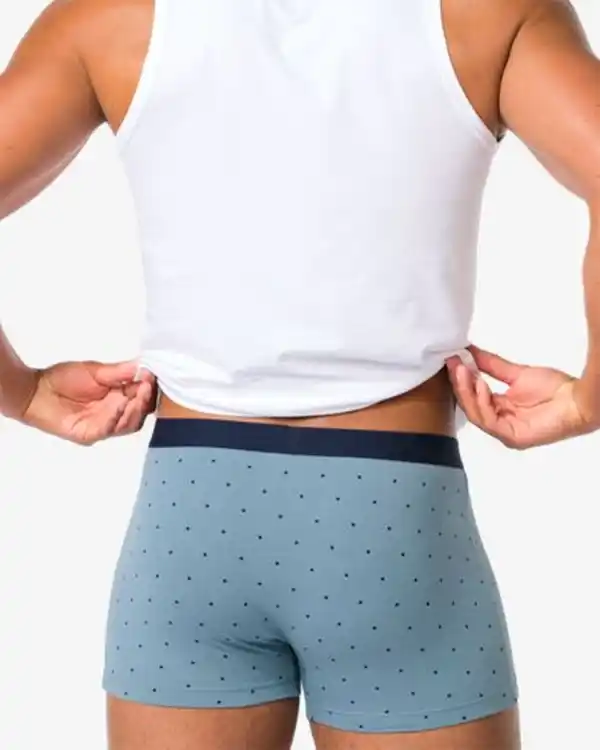 Bild 4 von 3er-Pack Herren-Boxershorts, kurz, Baumwolle/Elasthan dunkelblau