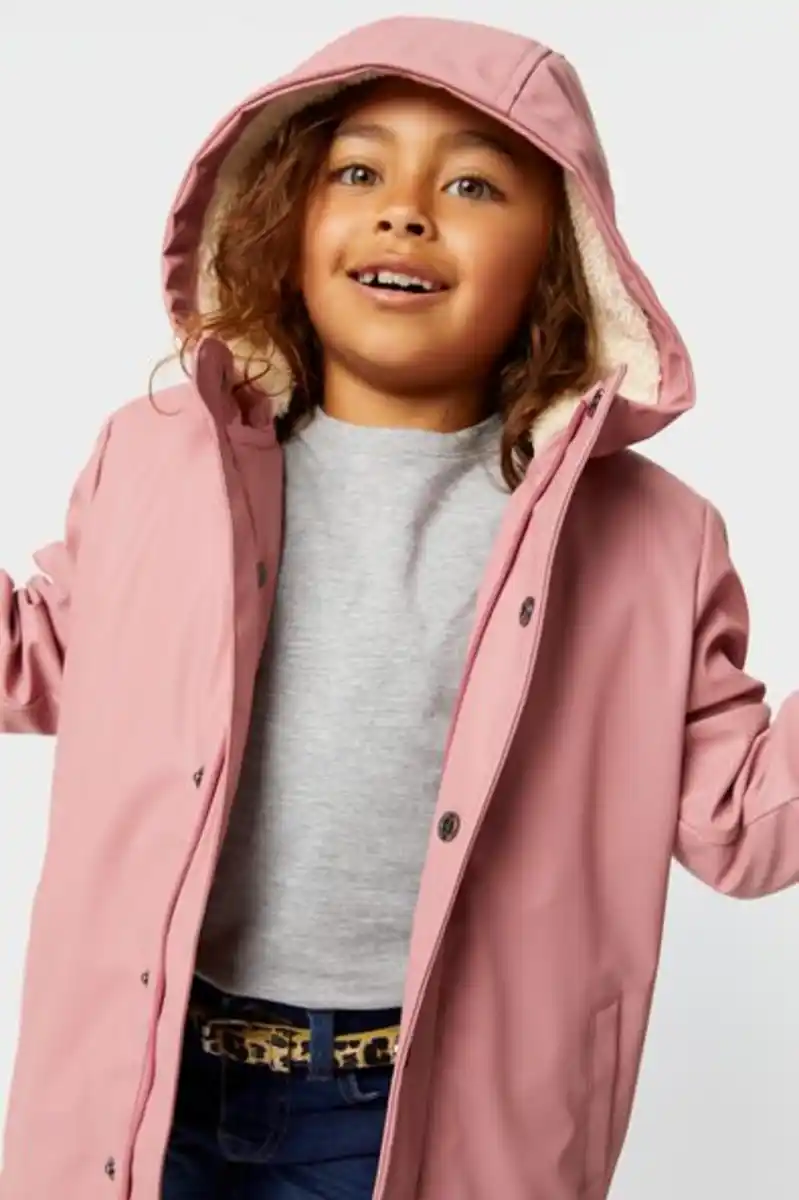 Bild 2 von Kinder-Jacke mit Kapuze rosa