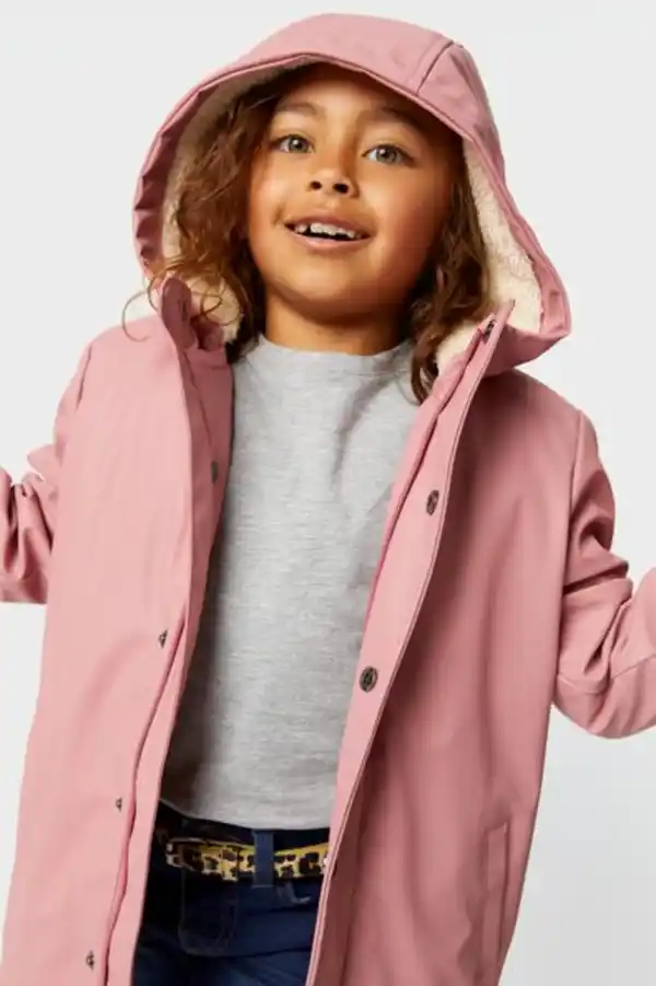 Bild 2 von Kinder-Jacke mit Kapuze rosa