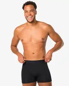 2er-Pack Herren-Boxershorts, lang, Real Lasting Cotton schwarz