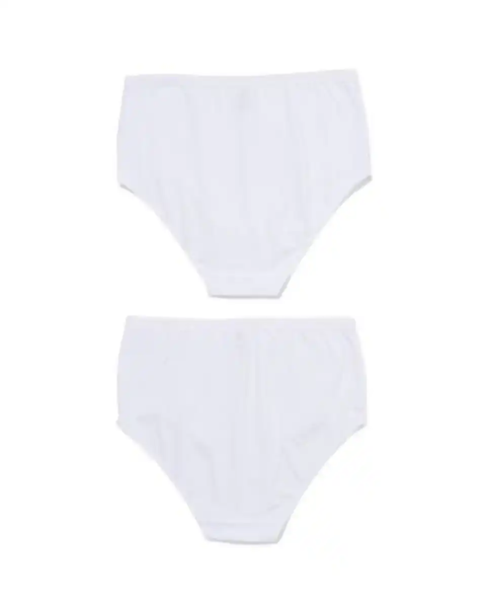 Bild 2 von 2er-Pack Damen-Taillenslips, Baumwolle/Elasthan weiß